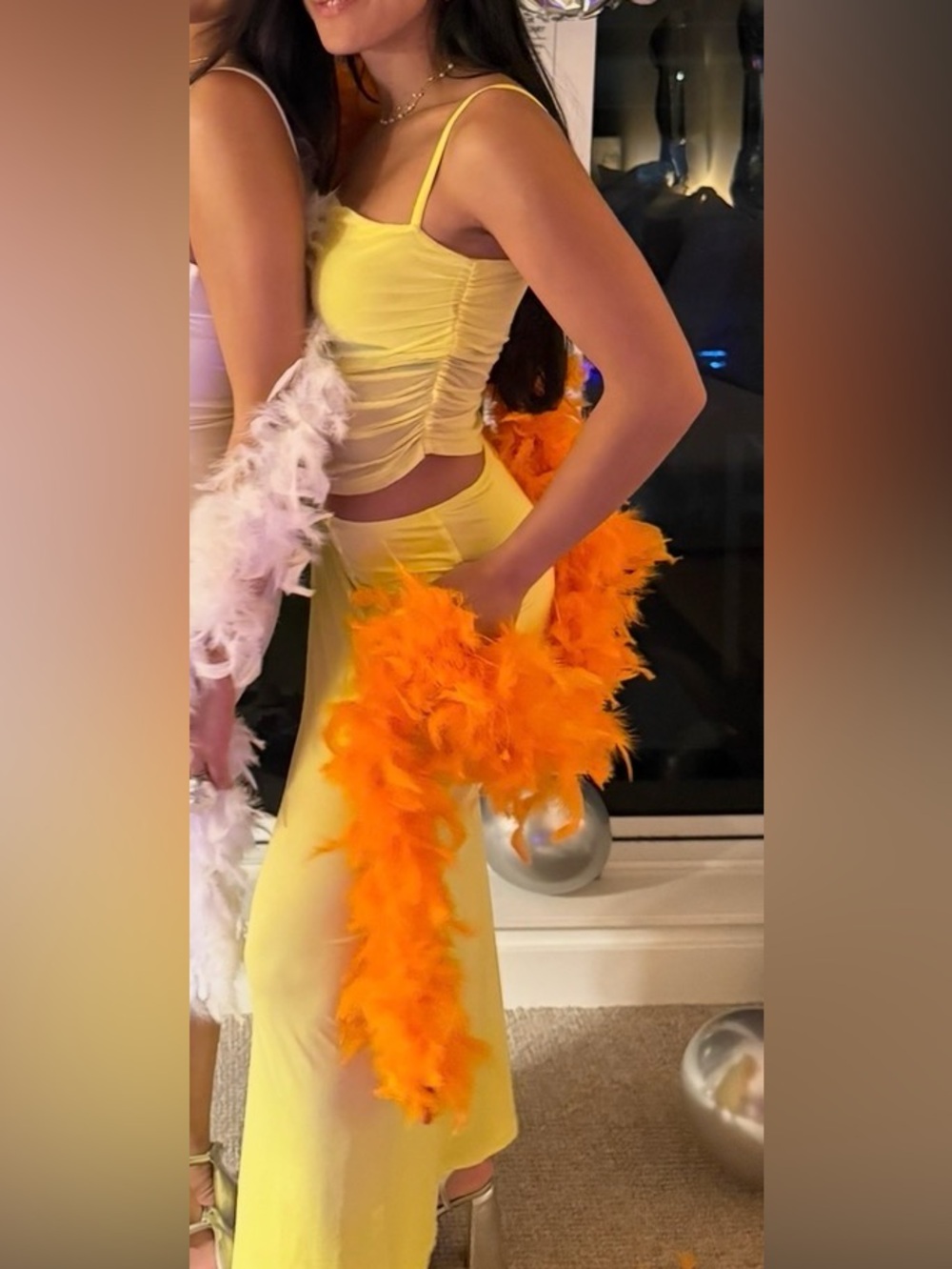 Yellow Maxi Skirt for Women - Picture 3 of 5